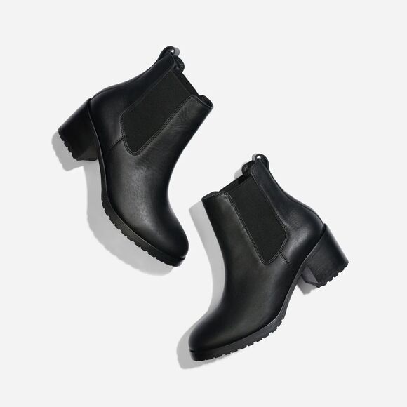 Nisolo Women's Ana Go To Heeled Chelsea Boot Black Size 9 NWOB $250 - Picture 1 of 7